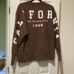 Wild Fable Brown California Crewneck Sweater